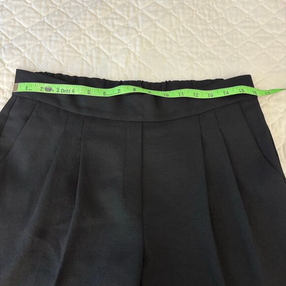 Babaton Aritzia Cohen Pant Black Sz 10 Pleated Cropped Work Minimalist Capsule - Picture 8 of 10
